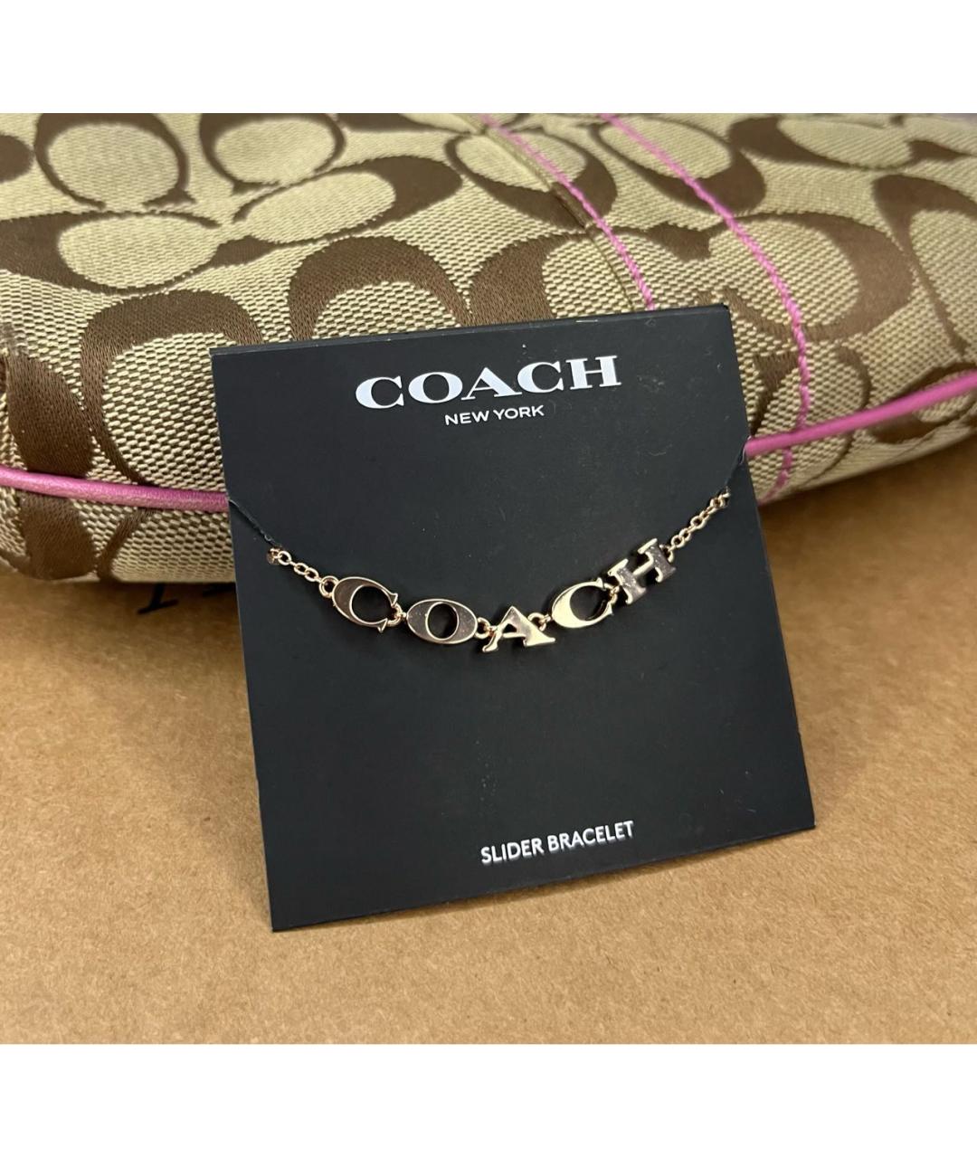 COACH Золотой браслет, фото 3