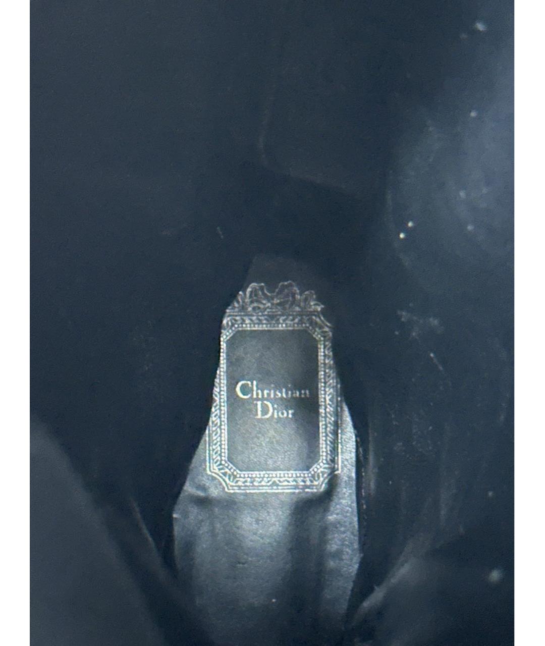 CHRISTIAN DIOR Черные кожаные сапоги, фото 5