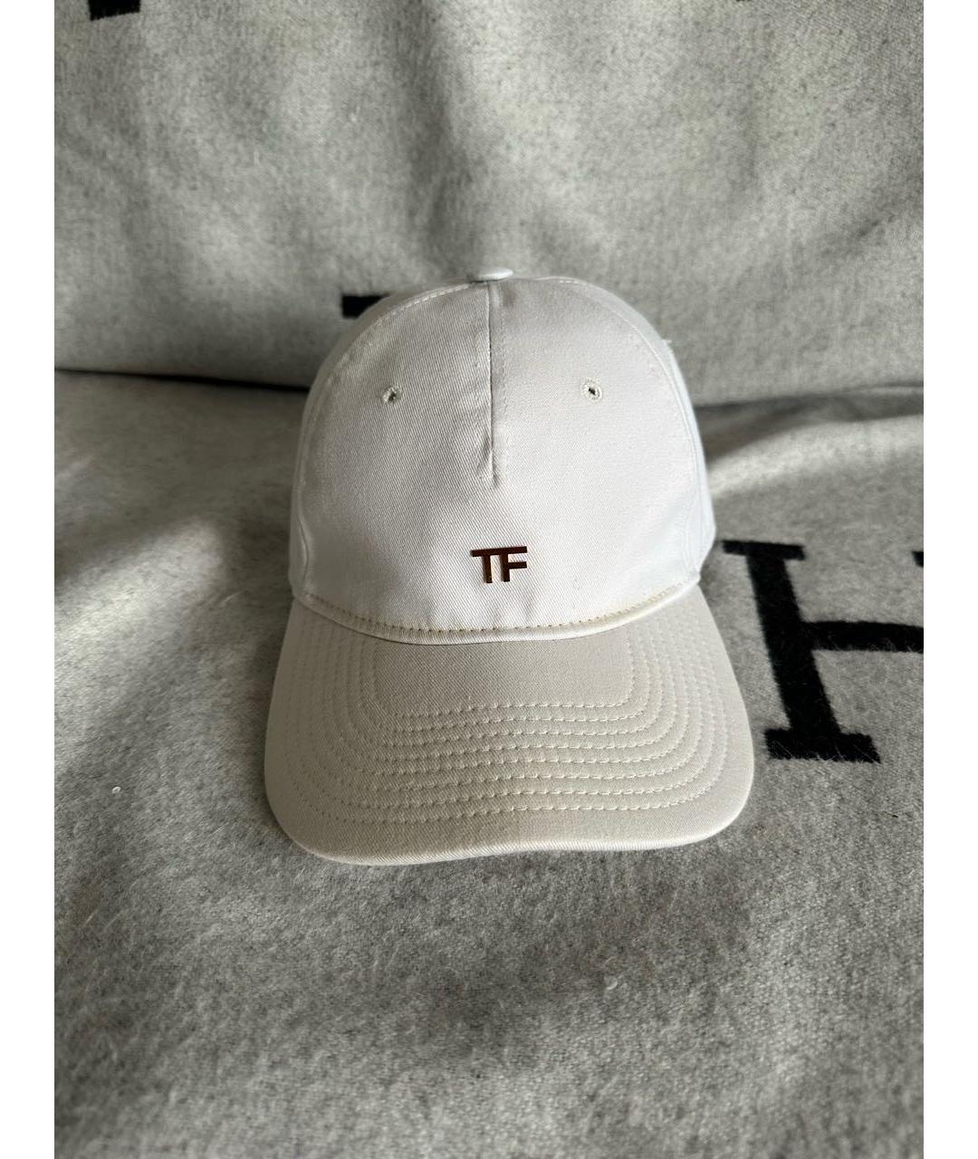 TOM FORD Белая хлопковая кепка, фото 9