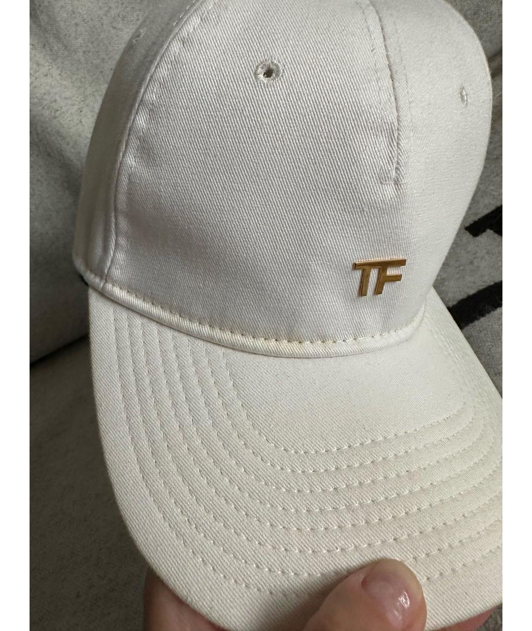 TOM FORD Белая хлопковая кепка, фото 6