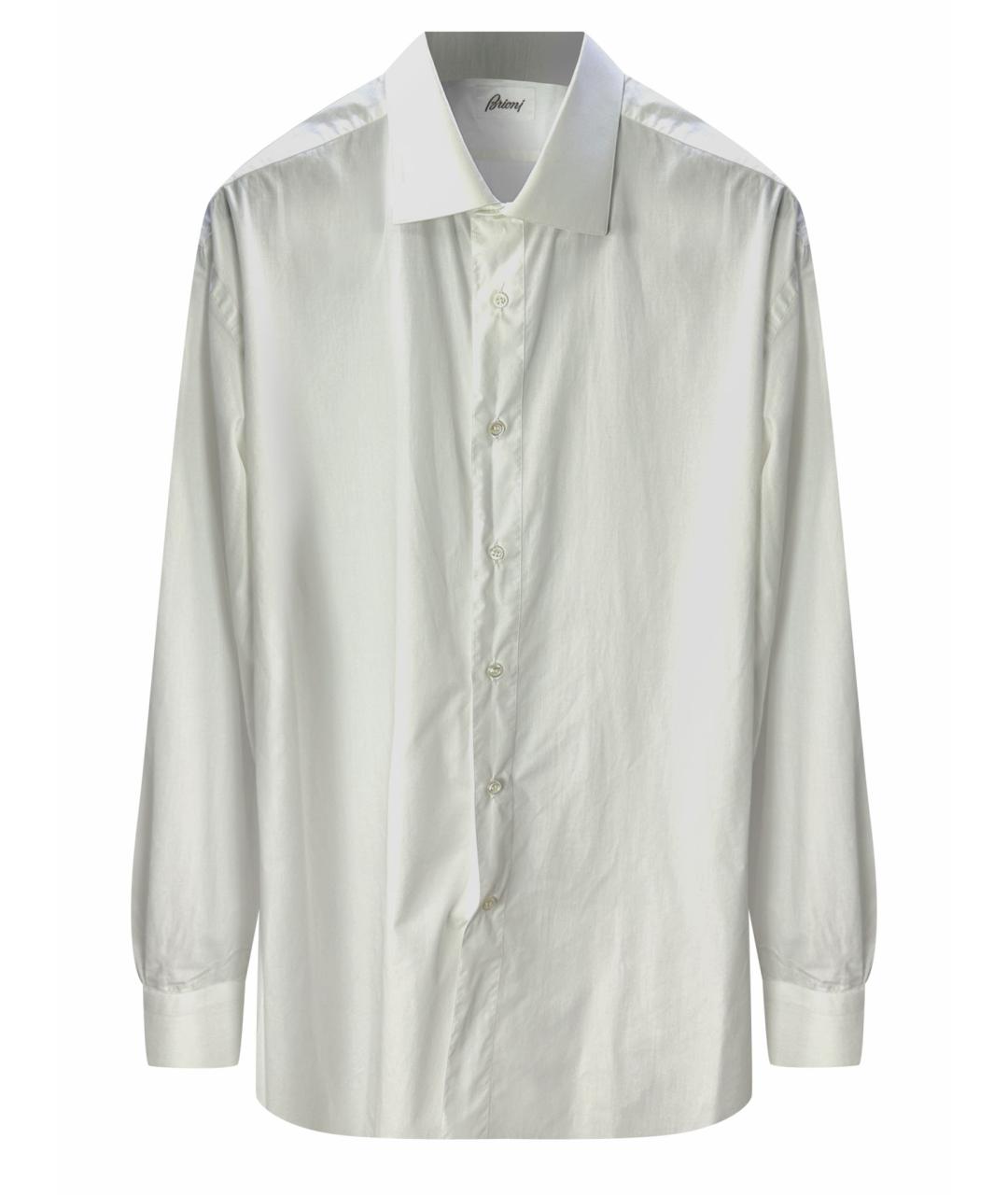 BRIONI Белая хлопковая классическая рубашка, фото 1