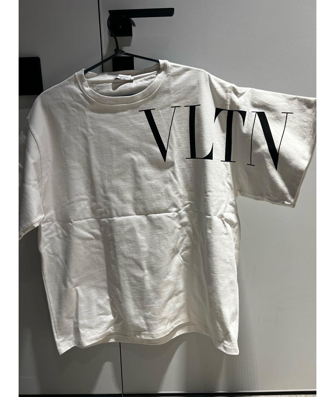 VALENTINO Белая хлопковая футболка, фото 5