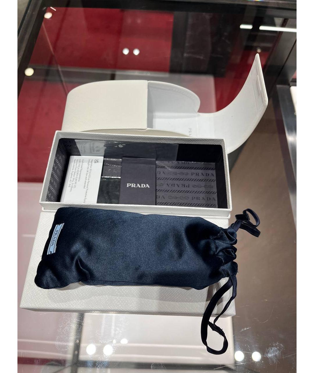PRADA Черные солнцезащитные очки, фото 4