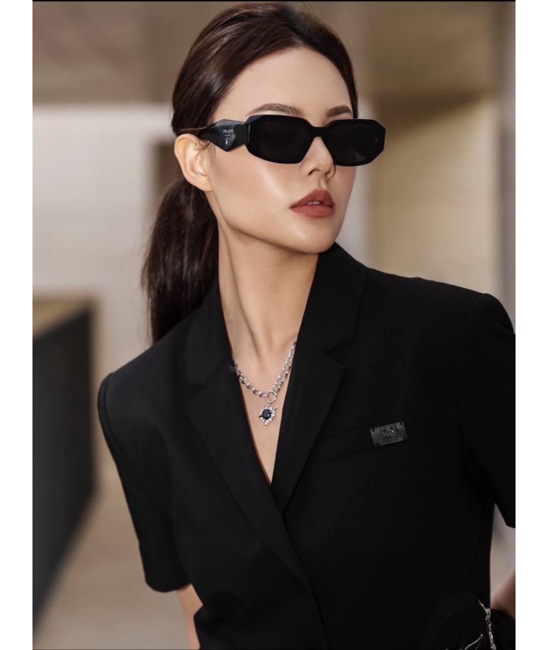 PRADA Черные солнцезащитные очки, фото 3