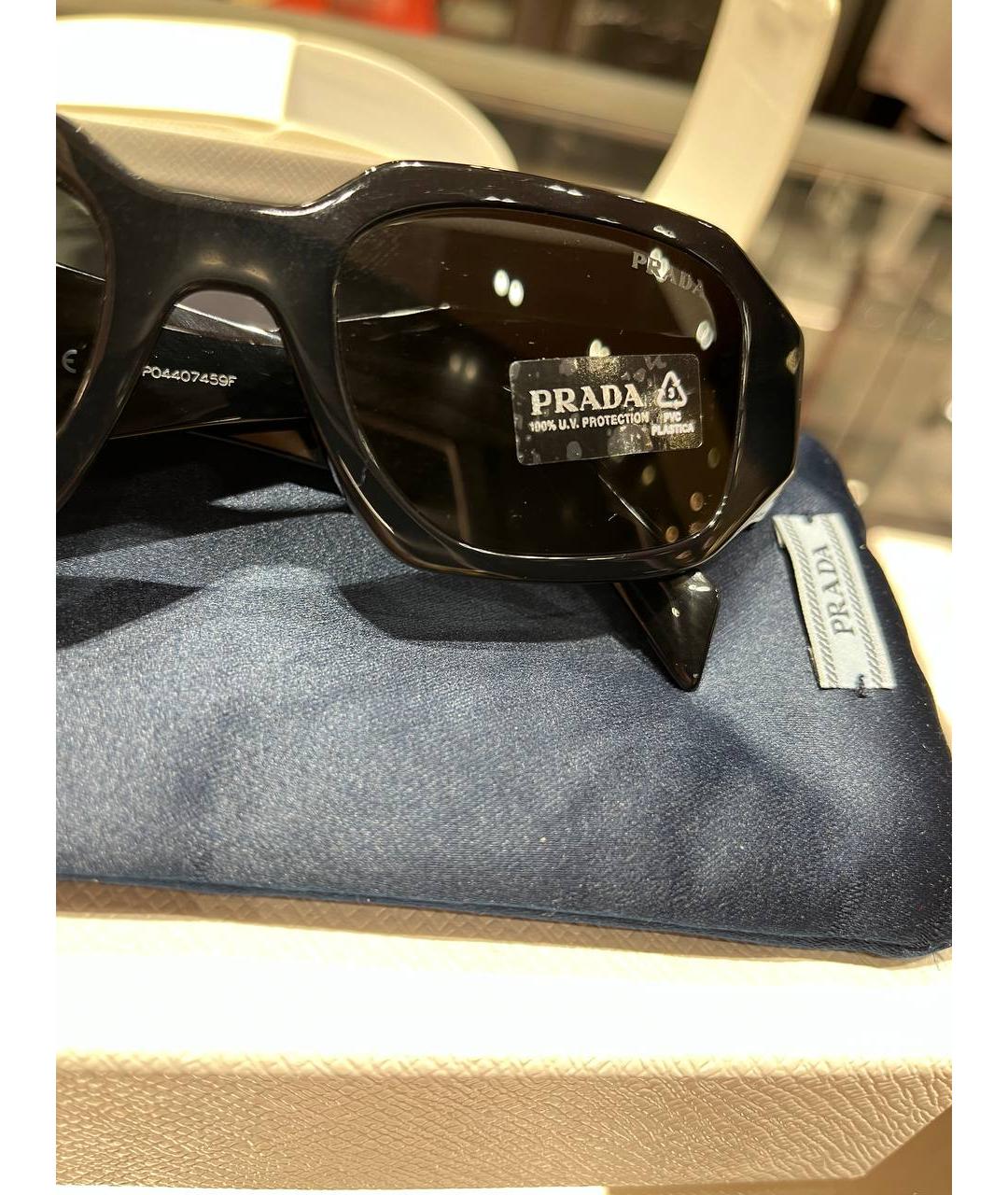 PRADA Черные солнцезащитные очки, фото 6