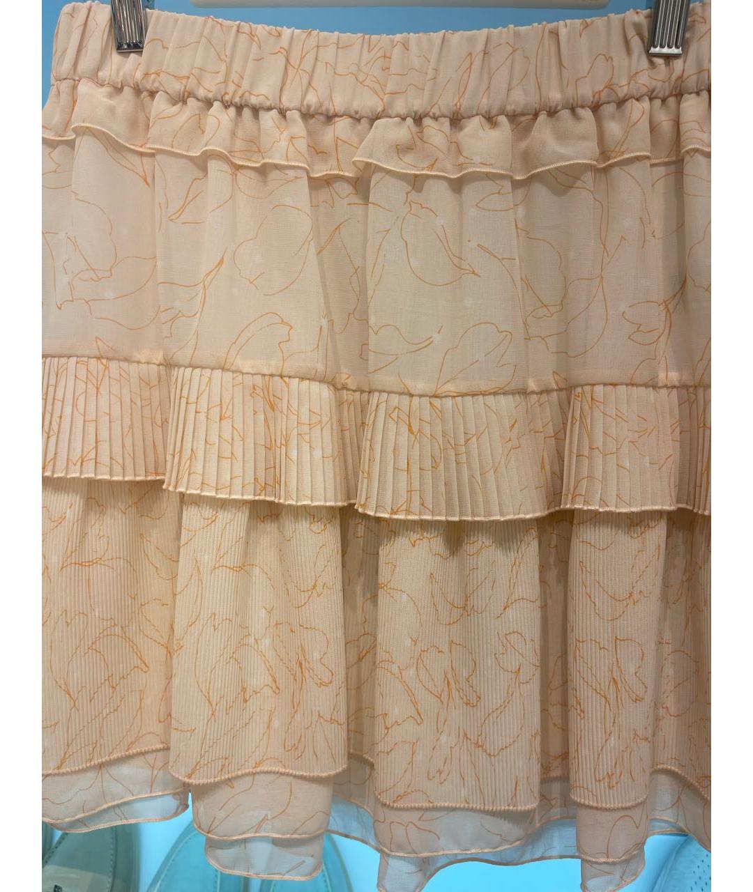 SEE BY CHLOE Розовая полиэстеровая юбка мини, фото 4