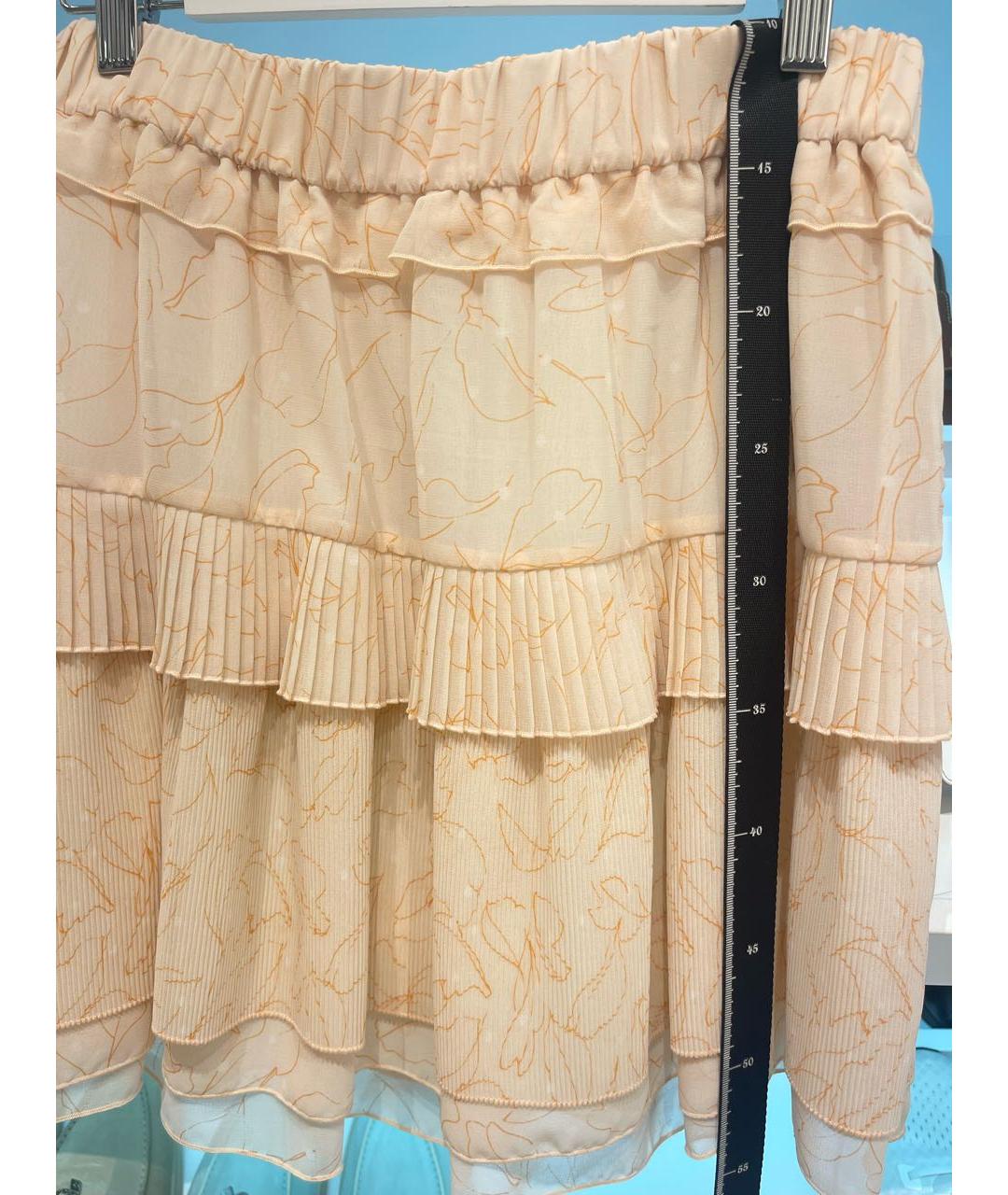 SEE BY CHLOE Розовая полиэстеровая юбка мини, фото 5