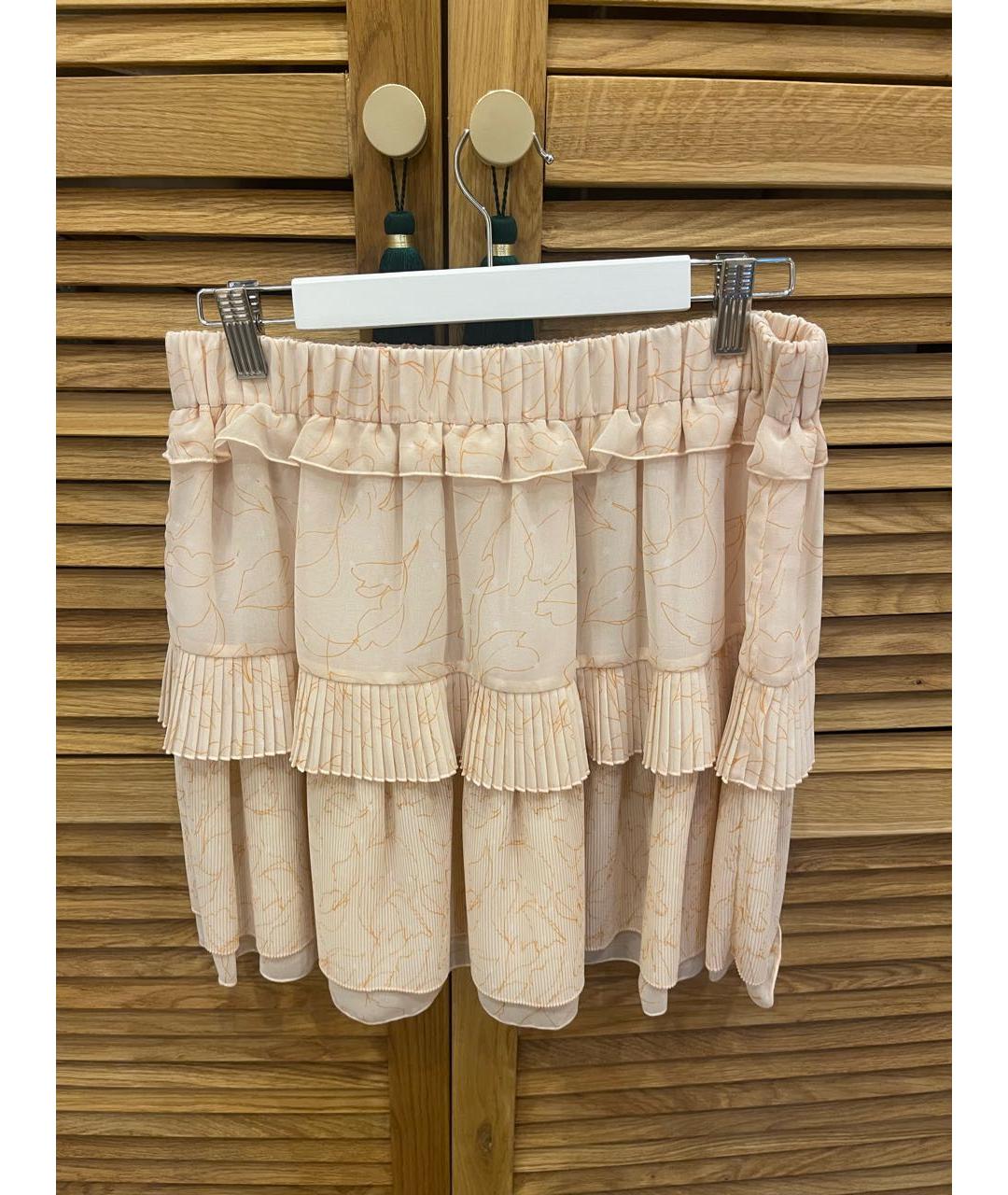 SEE BY CHLOE Розовая полиэстеровая юбка мини, фото 2