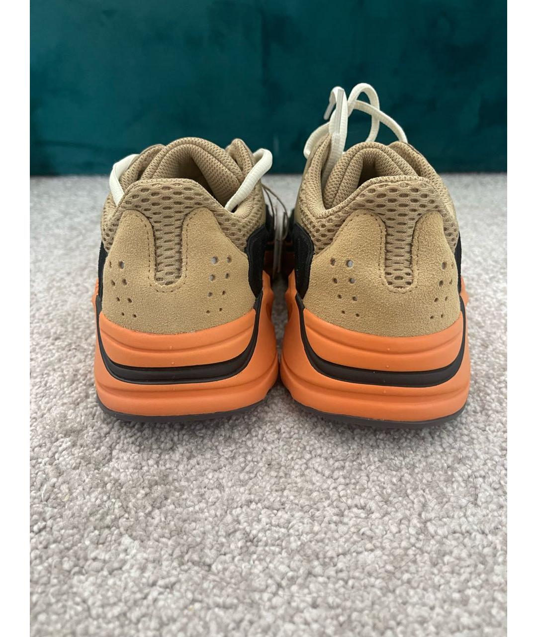 ADIDAS YEEZY Оранжевое замшевые кроссовки, фото 4