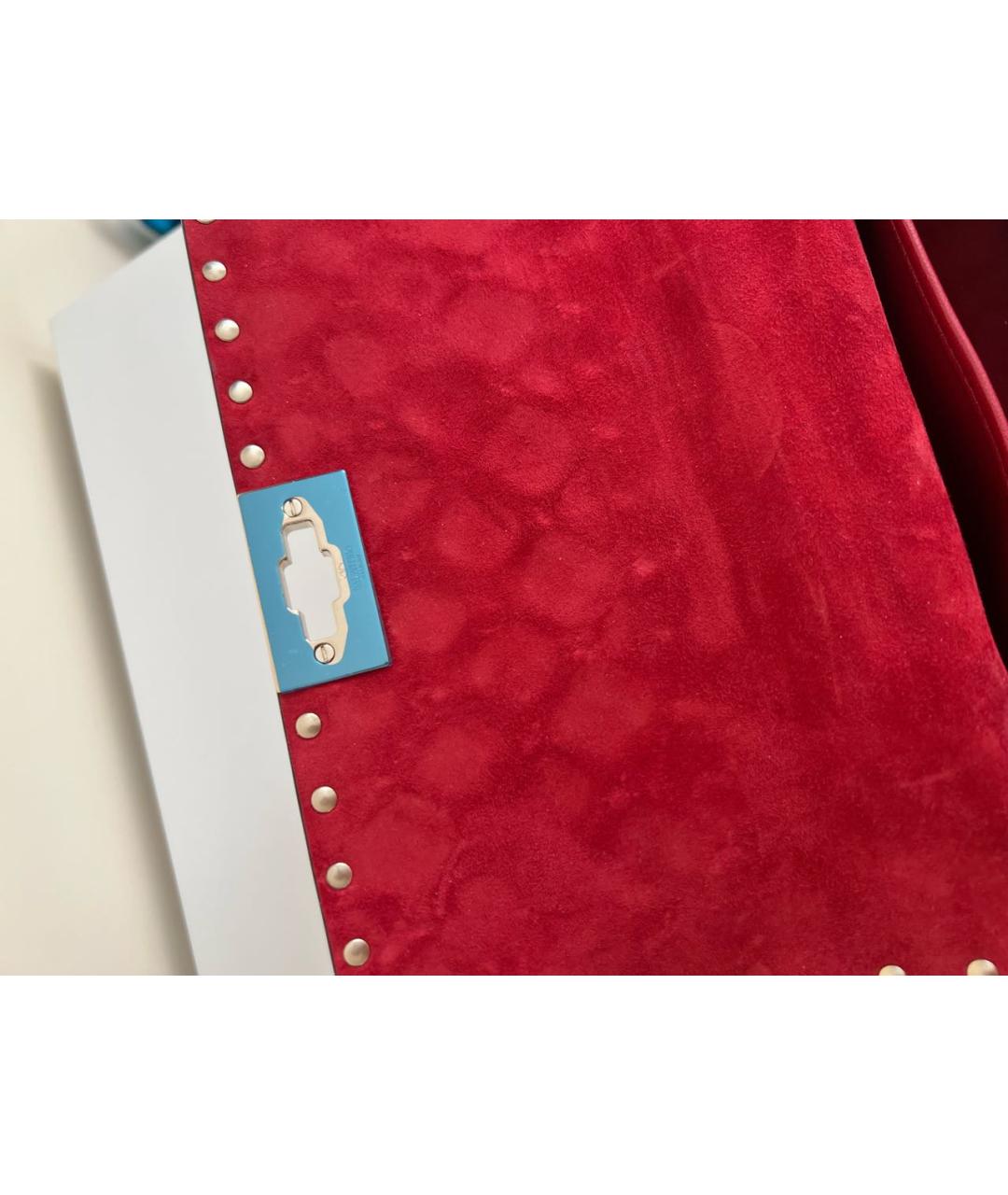 VALENTINO Красная кожаная сумка с короткими ручками, фото 6