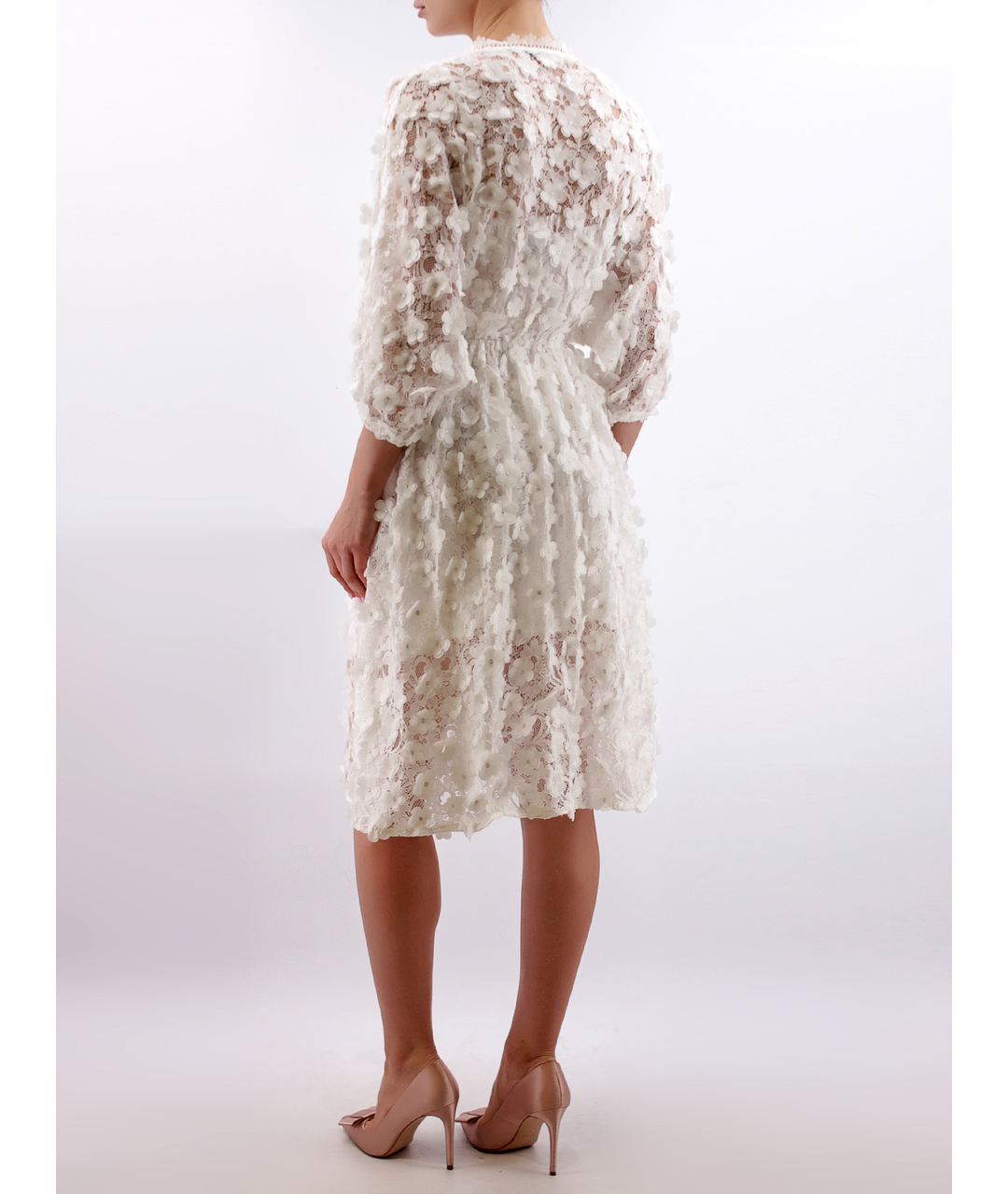 ELLIATT Белое полиэстеровое повседневное платье, фото 3