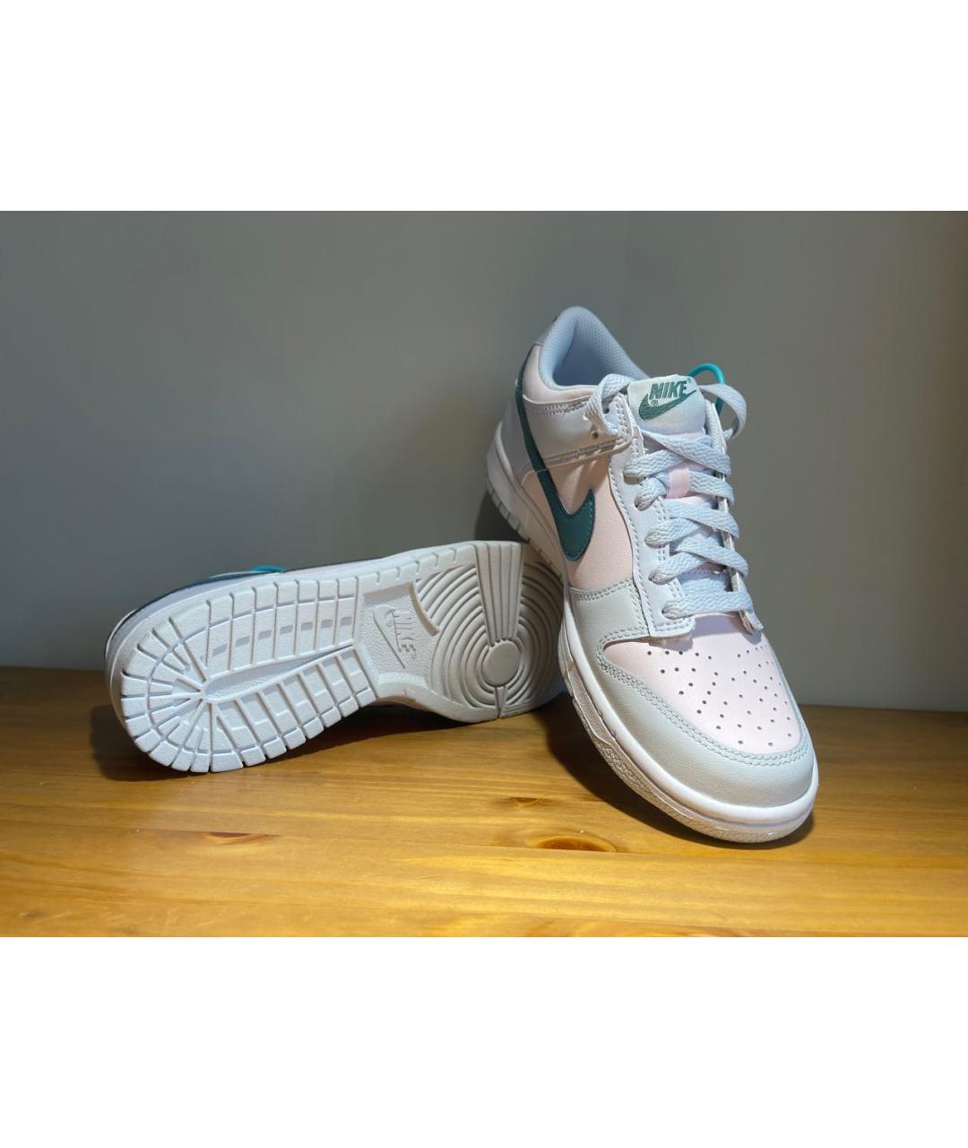 NIKE Бирюзовые кроссовки из искусственной кожи Dunk для женщин – купить ...