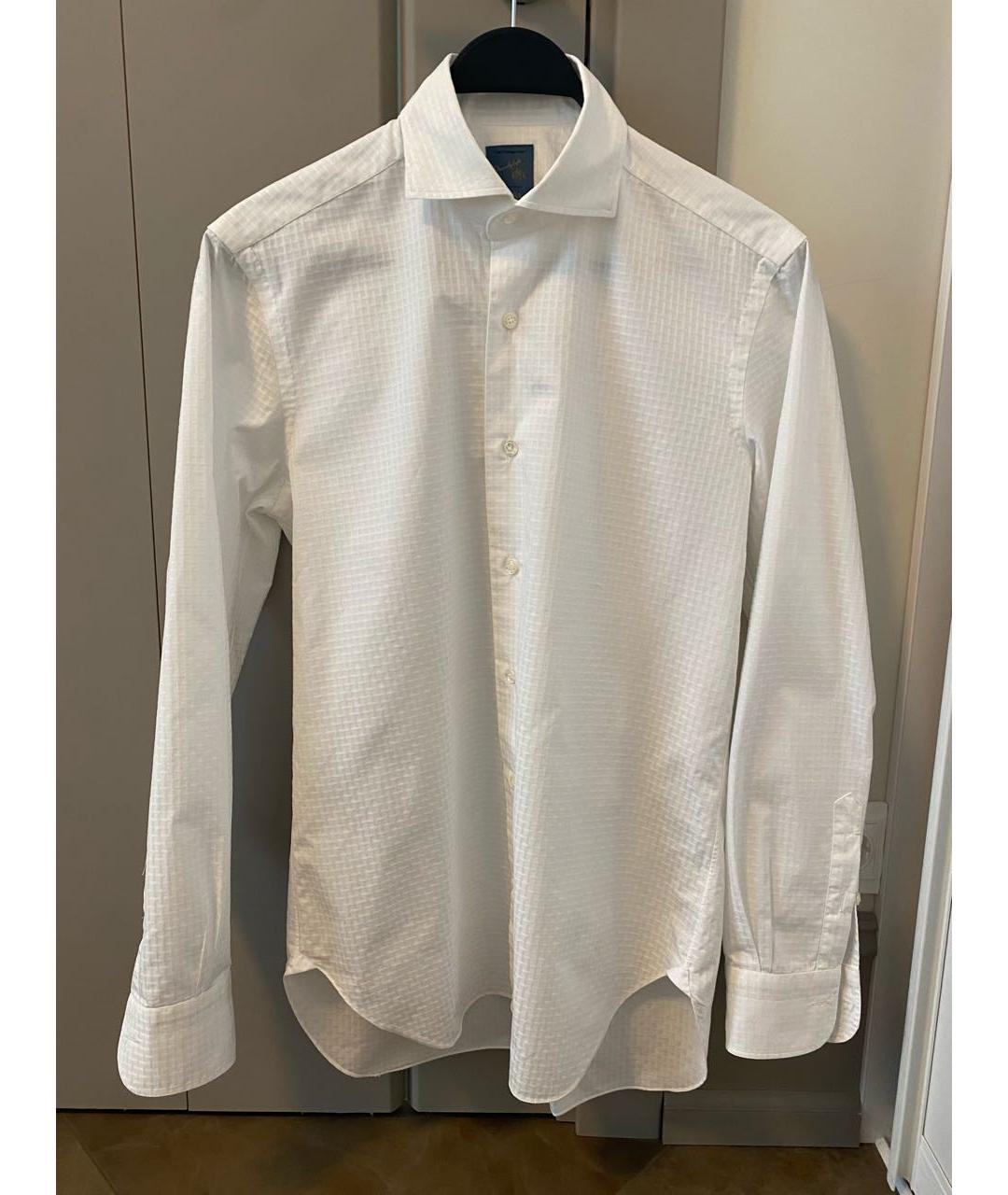 BARBA Белая хлопковая классическая рубашка, фото 6