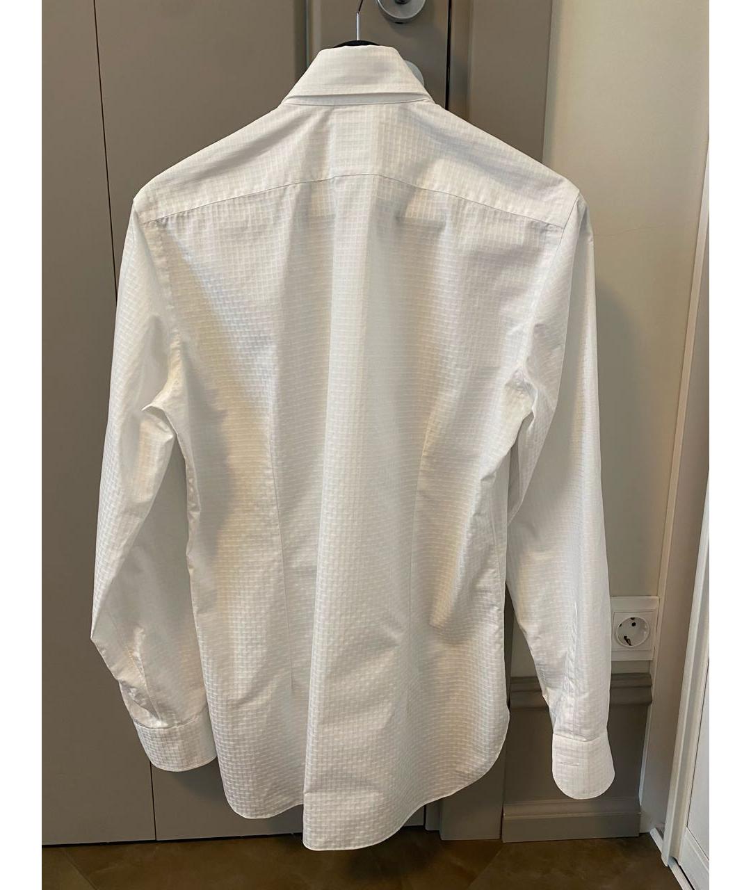 BARBA Белая хлопковая классическая рубашка, фото 2