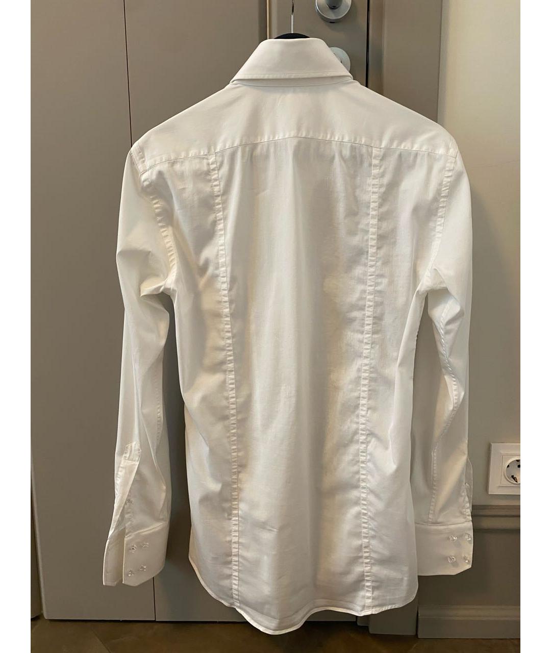BILLIONAIRE Белая хлопковая классическая рубашка, фото 2