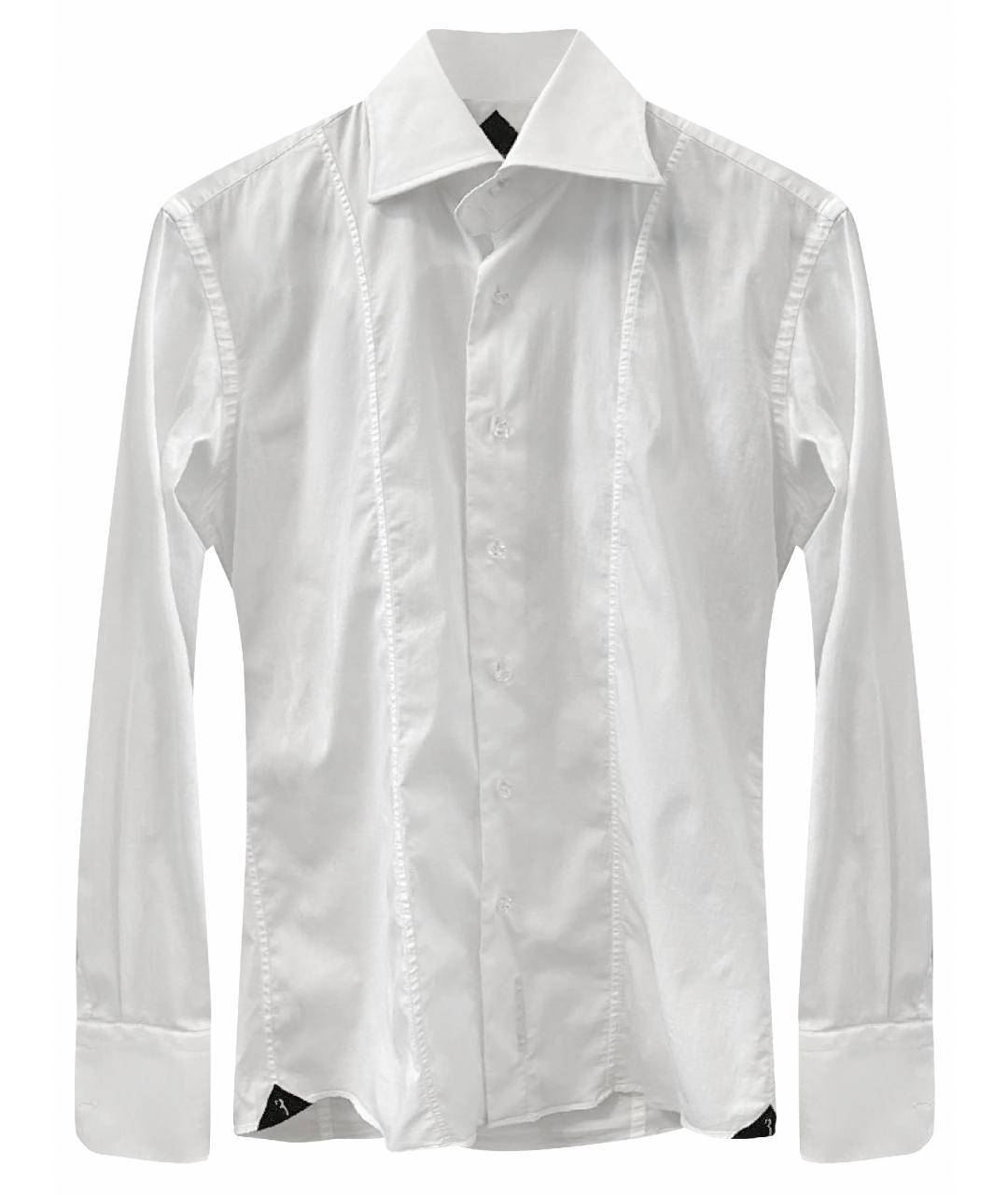 BILLIONAIRE Белая хлопковая классическая рубашка, фото 1