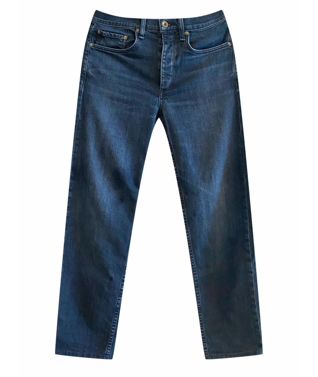 RAG&BONE Темно-синие хлопковые джинсы скинни, фото 1