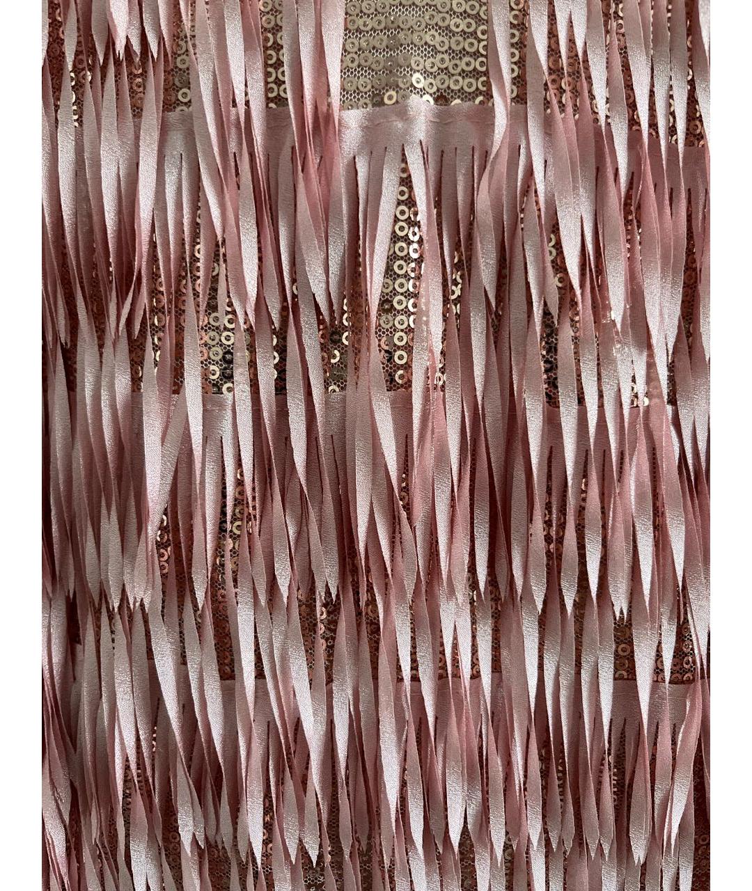 GIAMBATTISTA VALLI Розовое полиамидовое коктейльное платье, фото 4