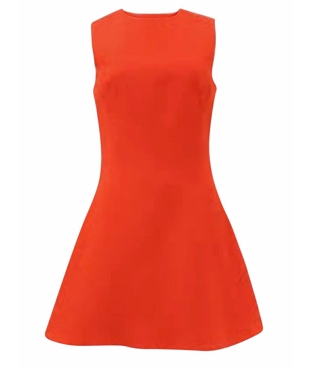 VICTORIA BECKHAM Оранжевое коктейльное платье, фото 1