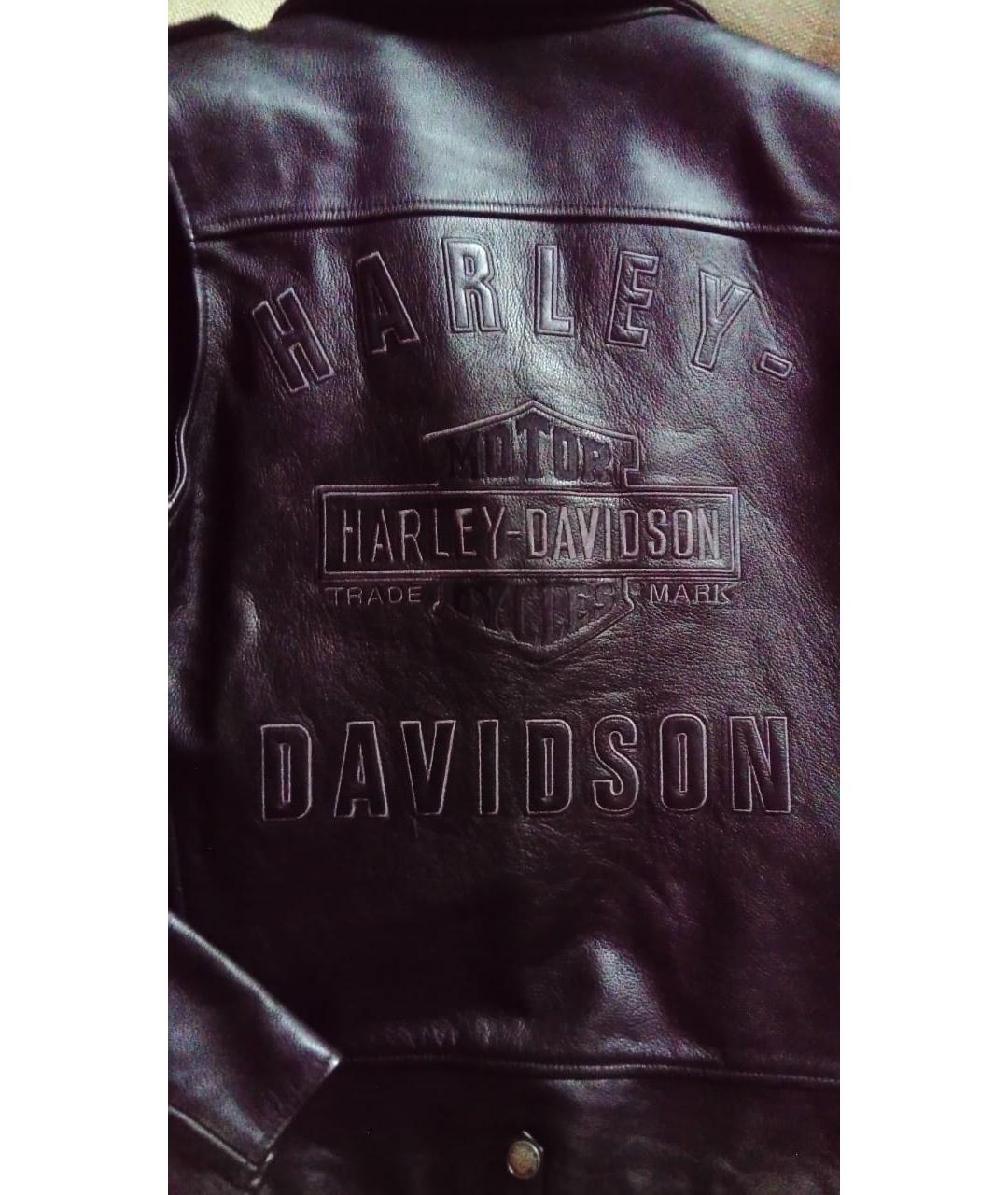 Harley Davidson Фиолетовая кожаная куртка, фото 3