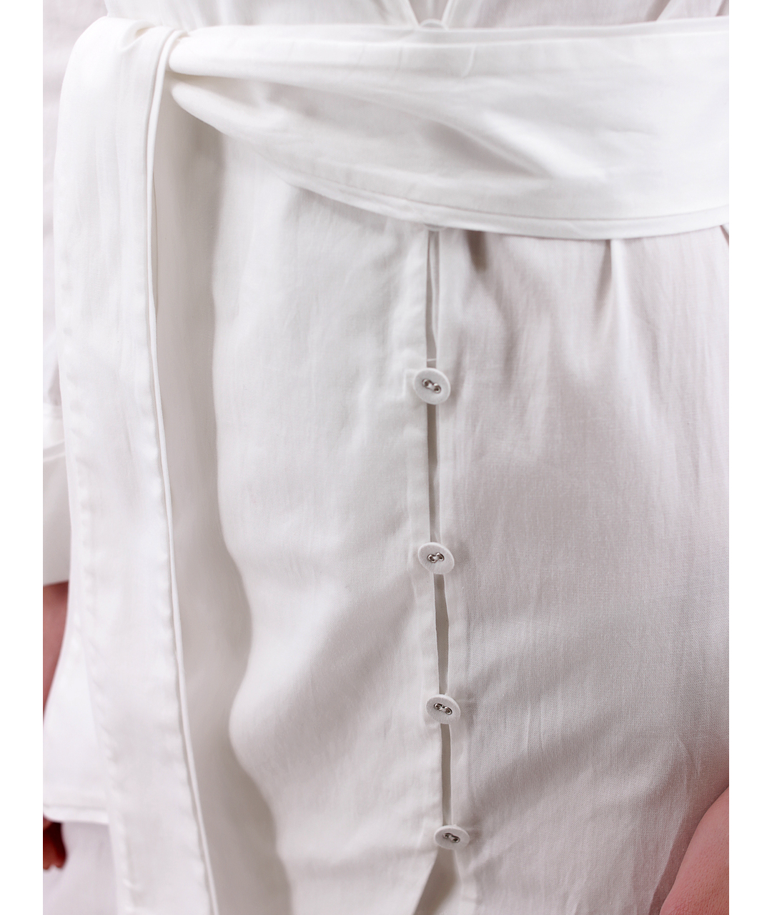 C/MEO COLLECTIVE Белое хлопковое повседневное платье, фото 4