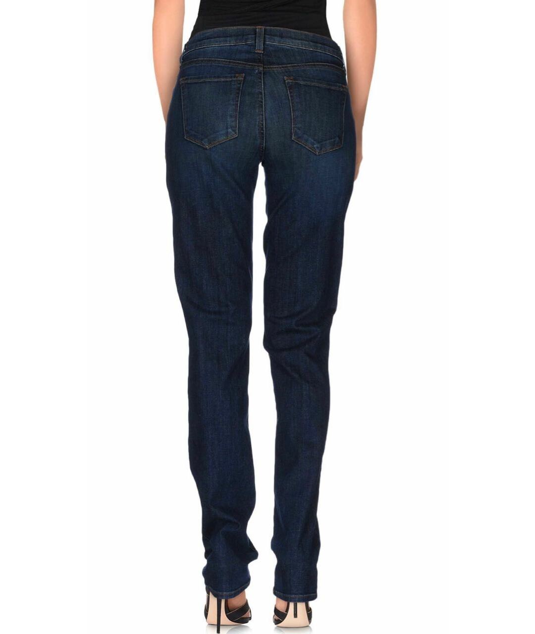 JBRAND Темно-синие хлопковые прямые джинсы, фото 2