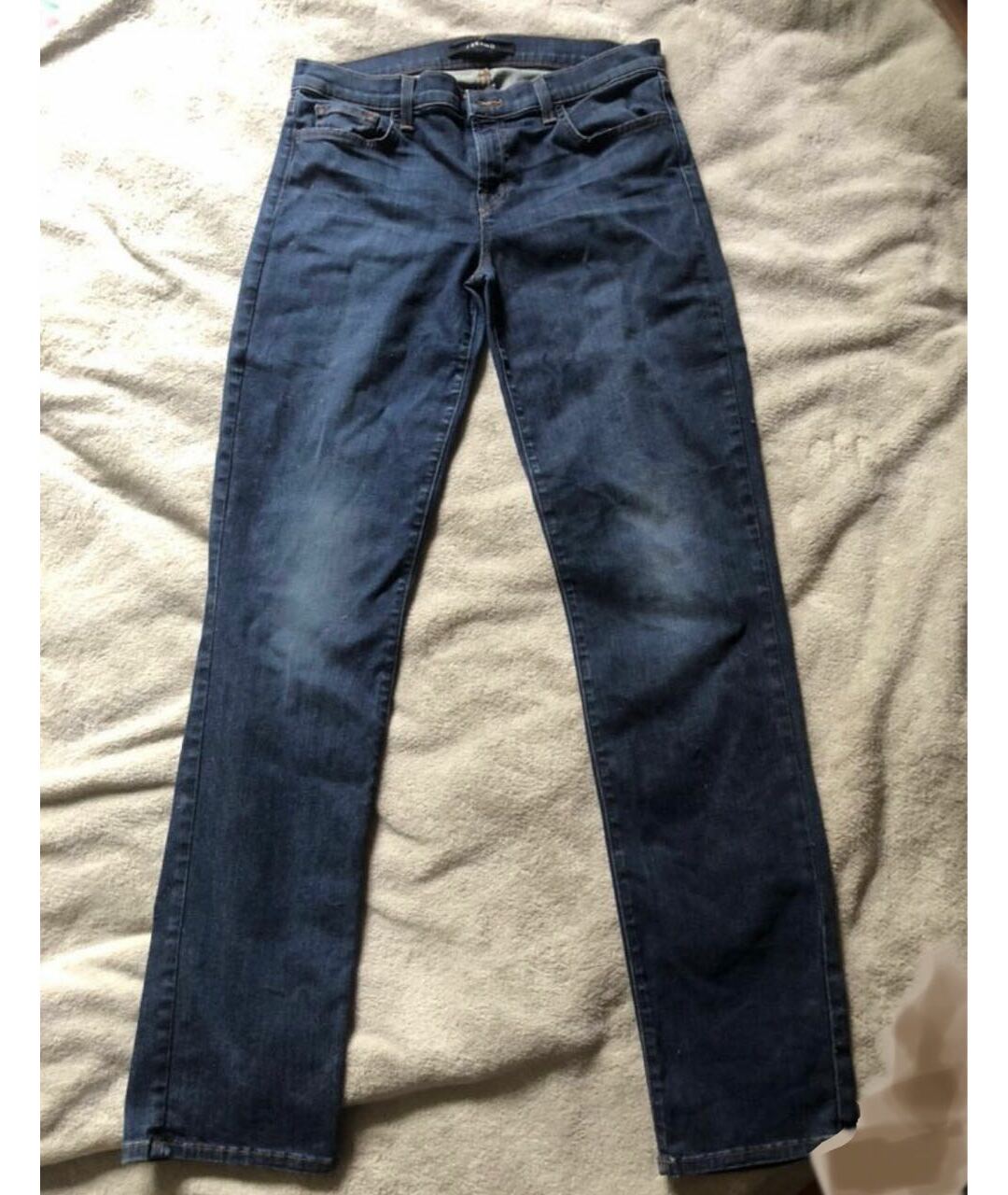JBRAND Темно-синие хлопковые прямые джинсы, фото 7