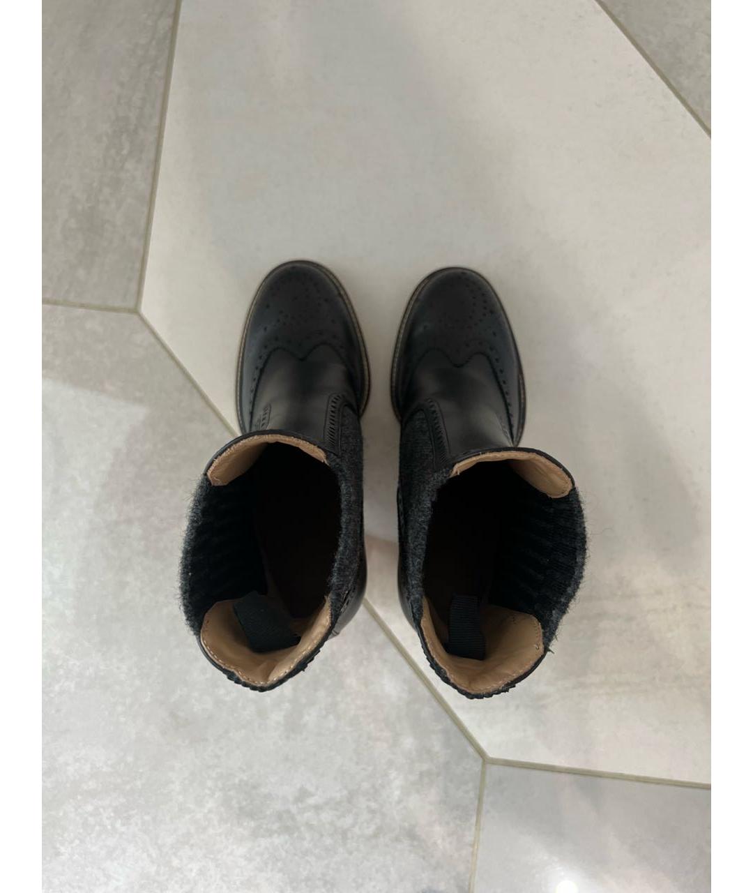CHLOE Черные кожаные ботинки, фото 3