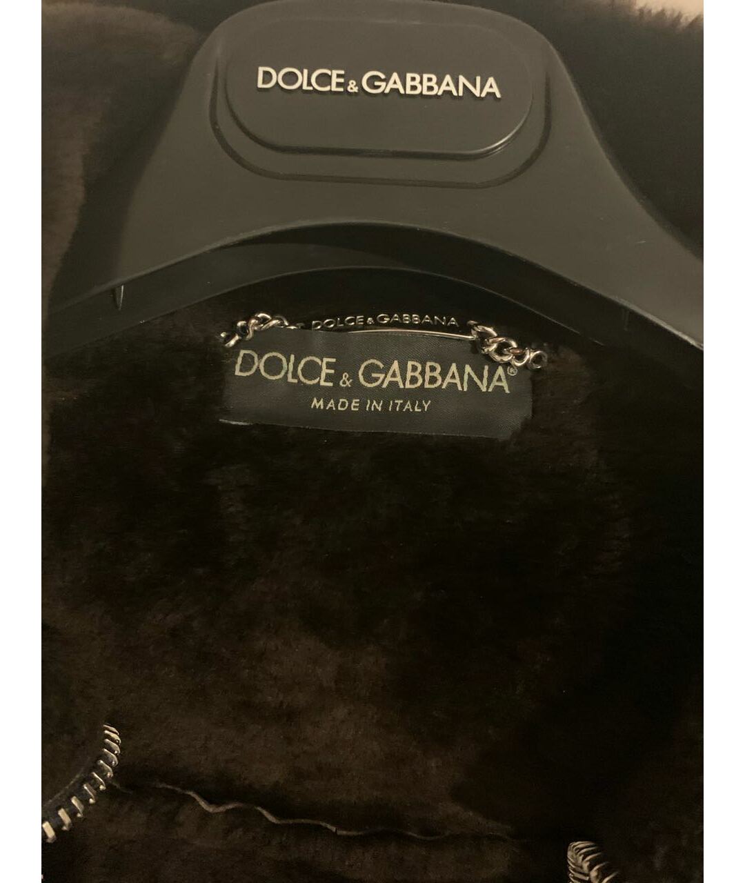 DOLCE&GABBANA Коричневая кожаная дубленка, фото 4