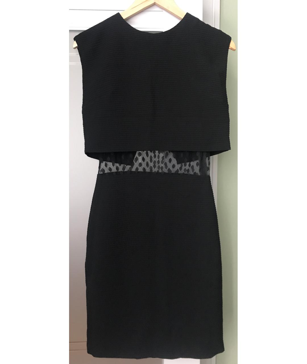 SANDRO Черное полиэстеровое повседневное платье, фото 6