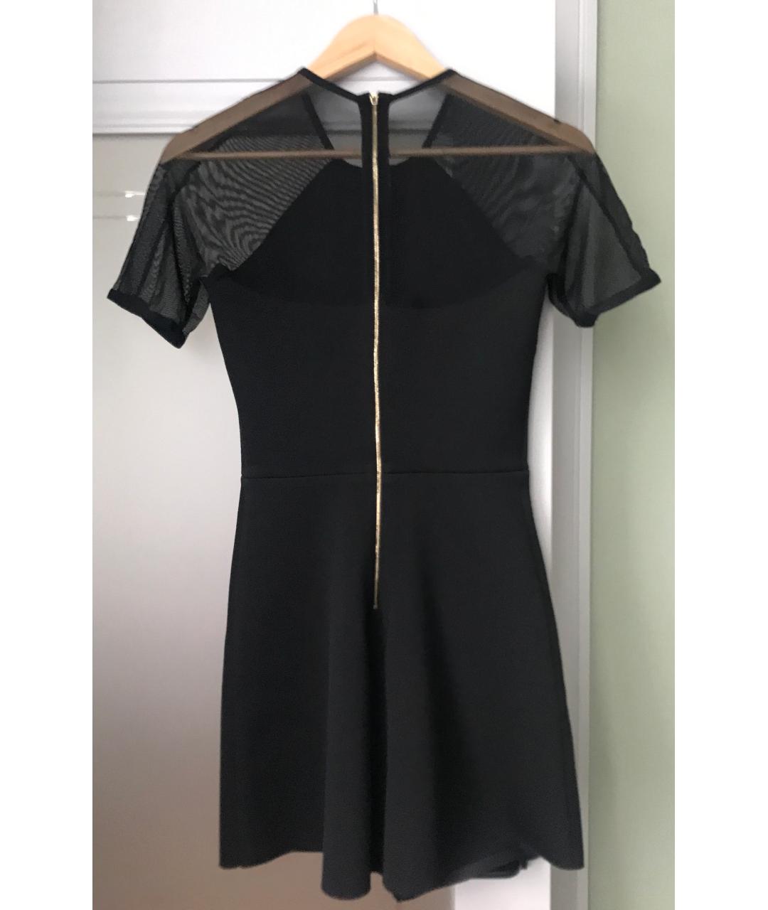 SANDRO Черное полиэстеровое повседневное платье, фото 2