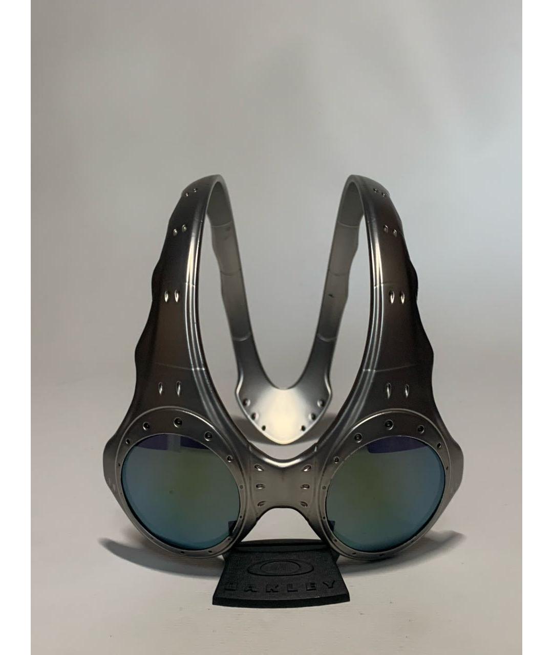 OAKLEY Серебряные пластиковые солнцезащитные очки, фото 6