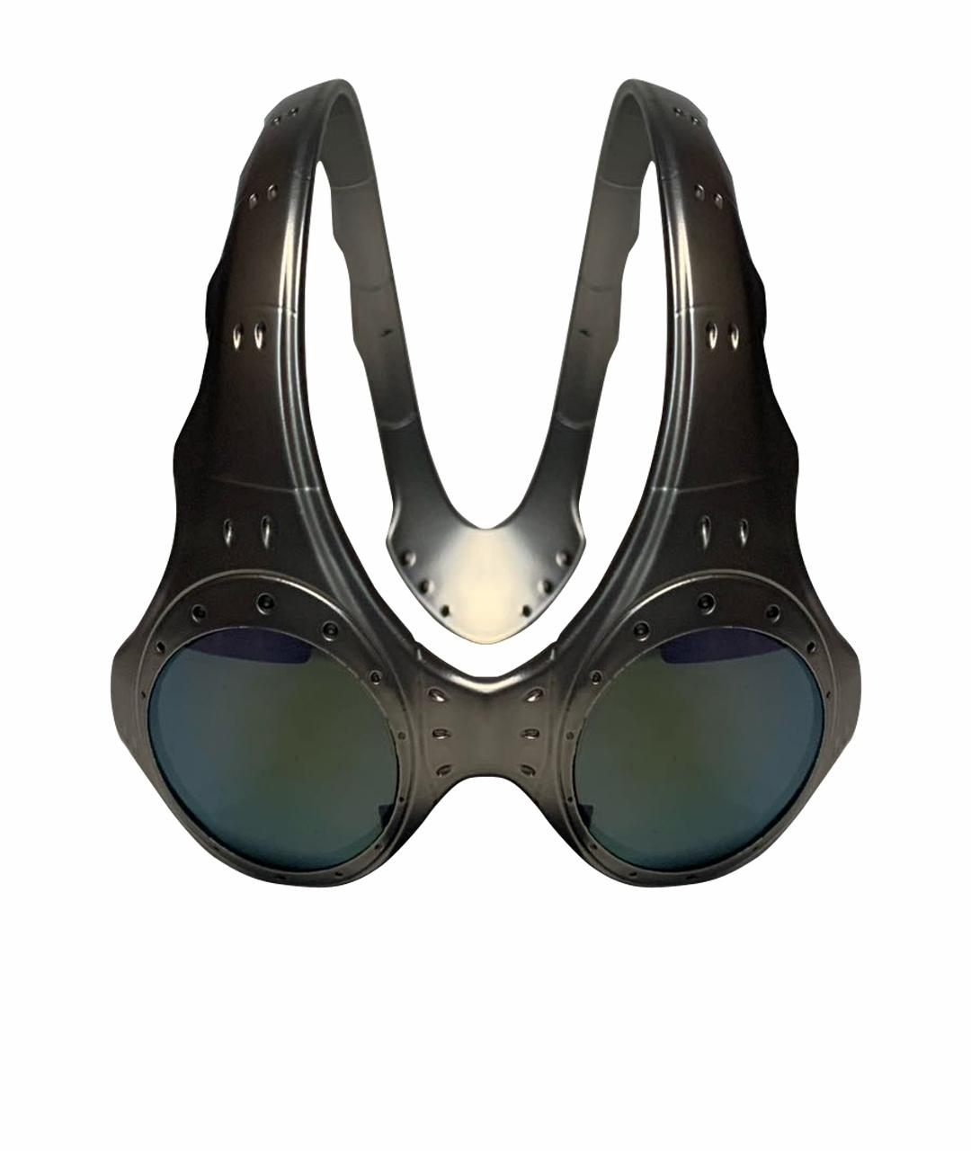 OAKLEY Серебряные пластиковые солнцезащитные очки, фото 1