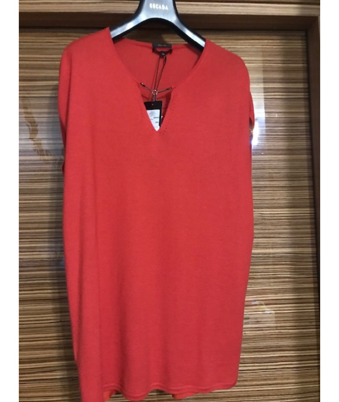ESCADA Красный кашемировый джемпер / свитер, фото 9