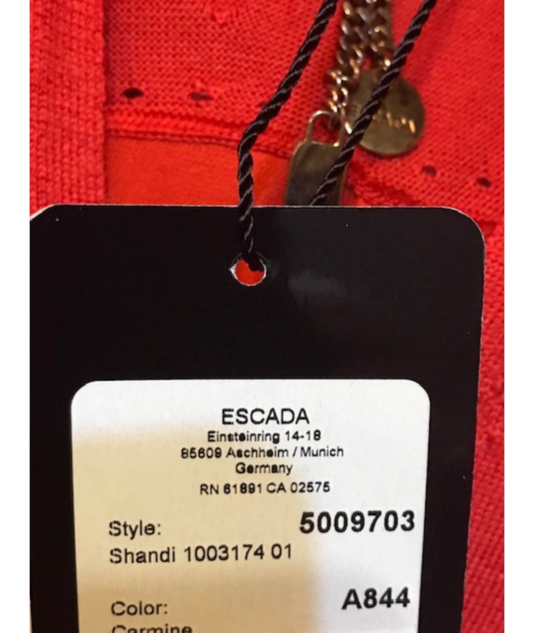 ESCADA Красный кашемировый джемпер / свитер, фото 6
