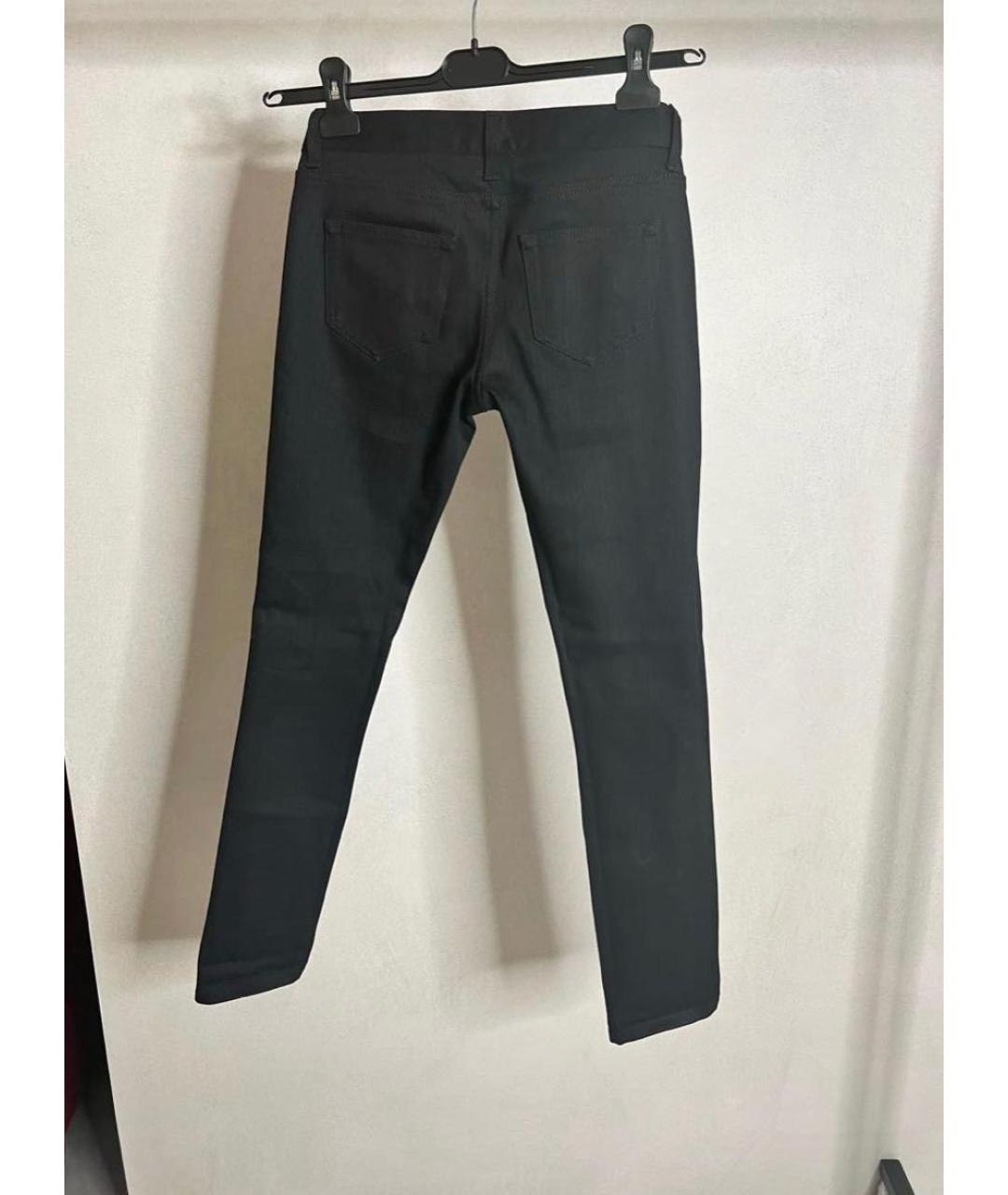 SAINT LAURENT Черные хлопковые джинсы слим, фото 7