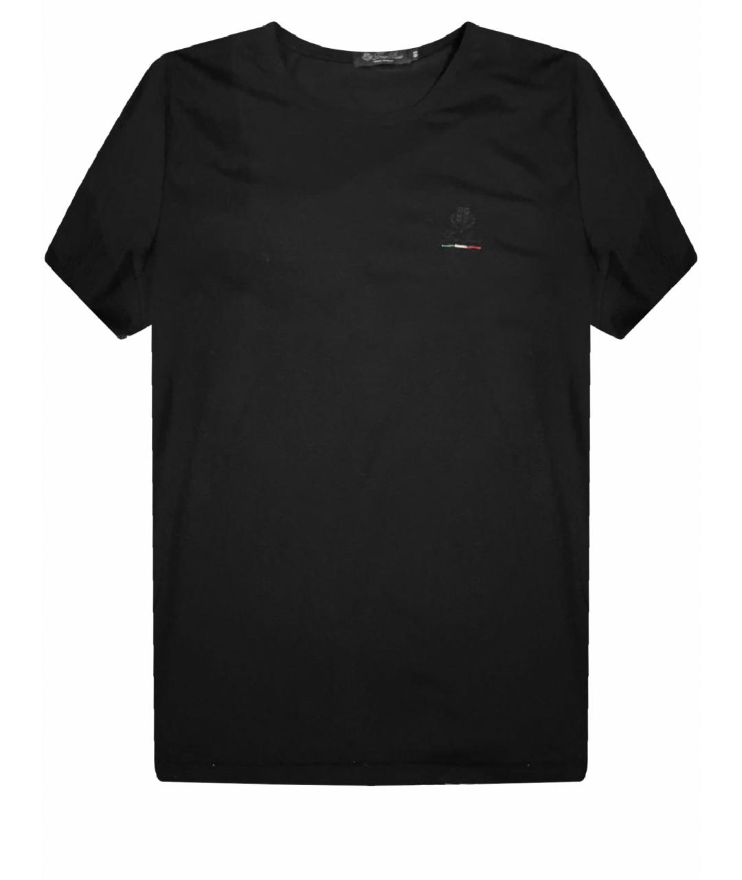 LORO PIANA Черная футболка, фото 1