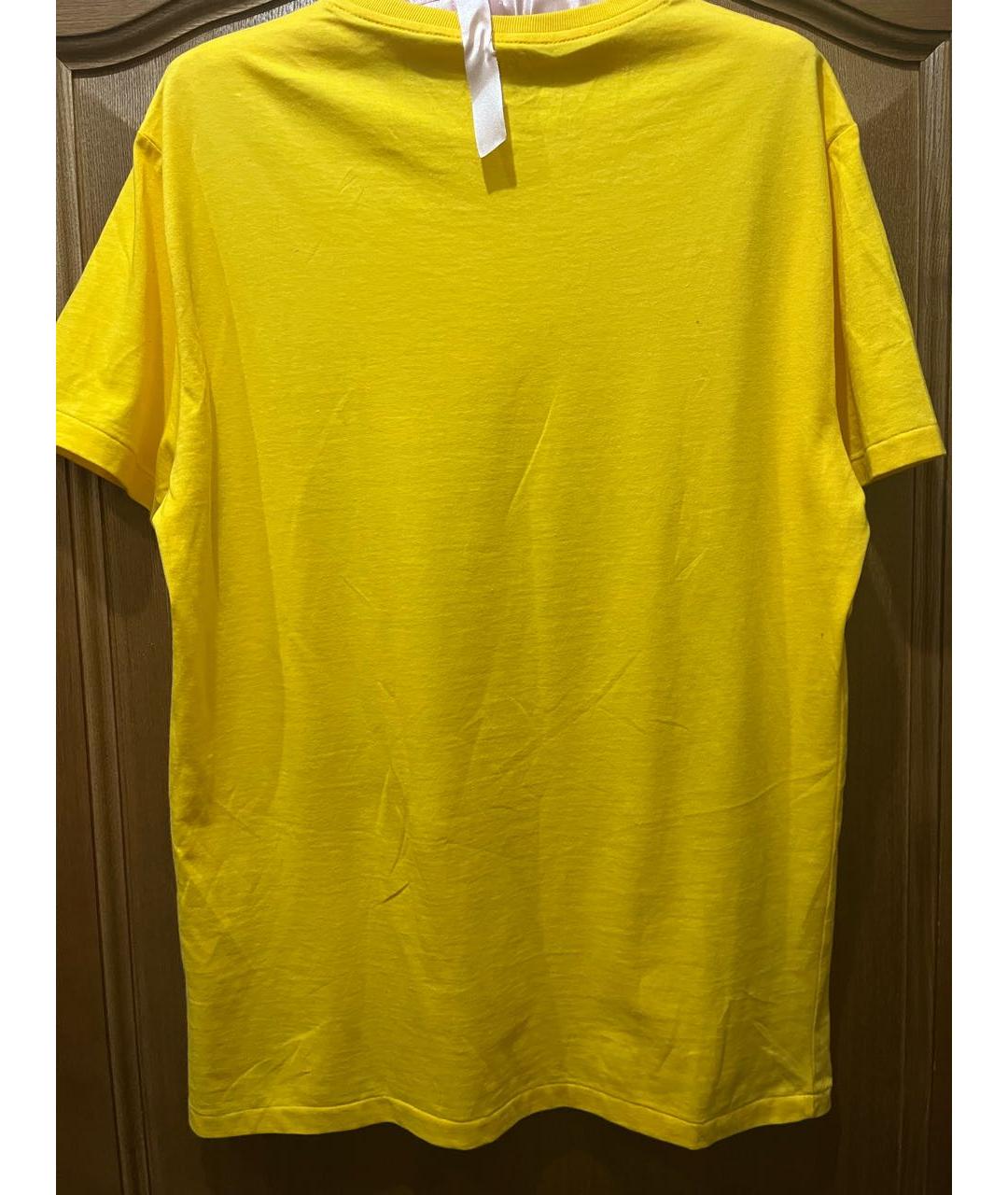 POLO RALPH LAUREN Желтая хлопковая футболка, фото 2
