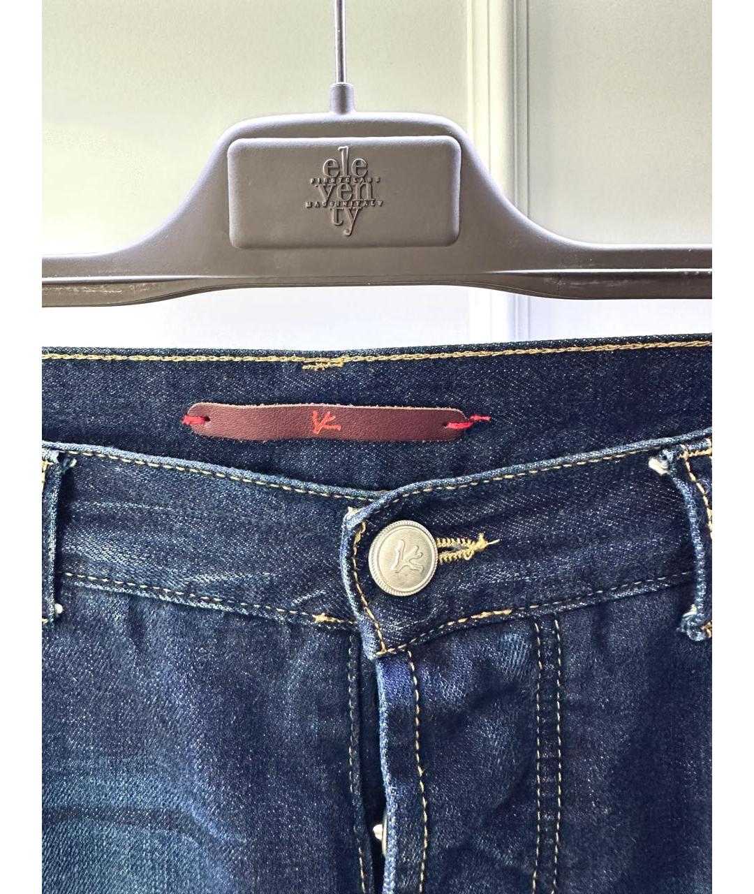 ISAIA Синие хлопковые джинсы скинни, фото 2