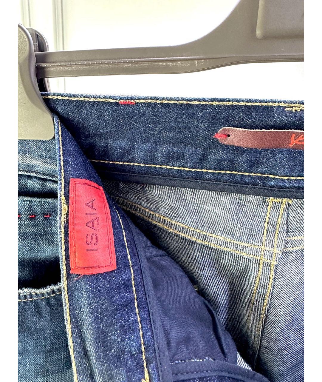ISAIA Синие хлопковые джинсы скинни, фото 5