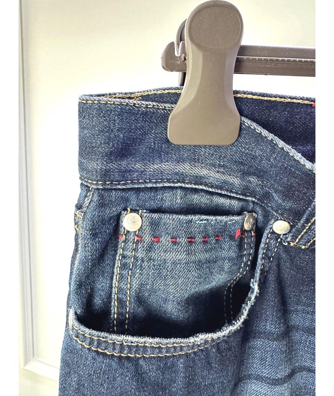 ISAIA Синие хлопковые джинсы скинни, фото 6