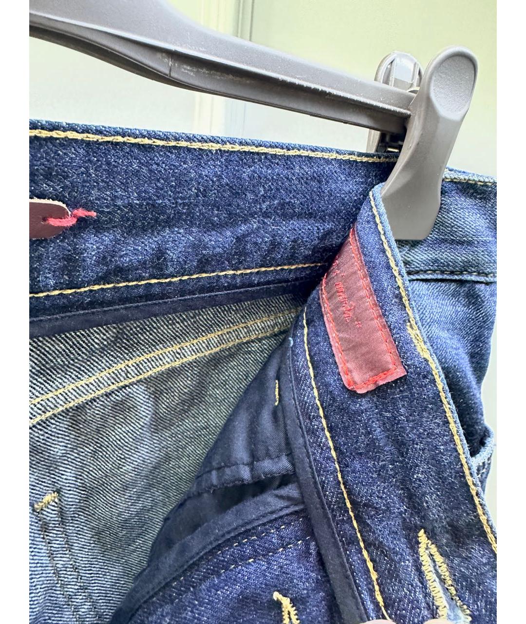 ISAIA Синие хлопковые джинсы скинни, фото 4