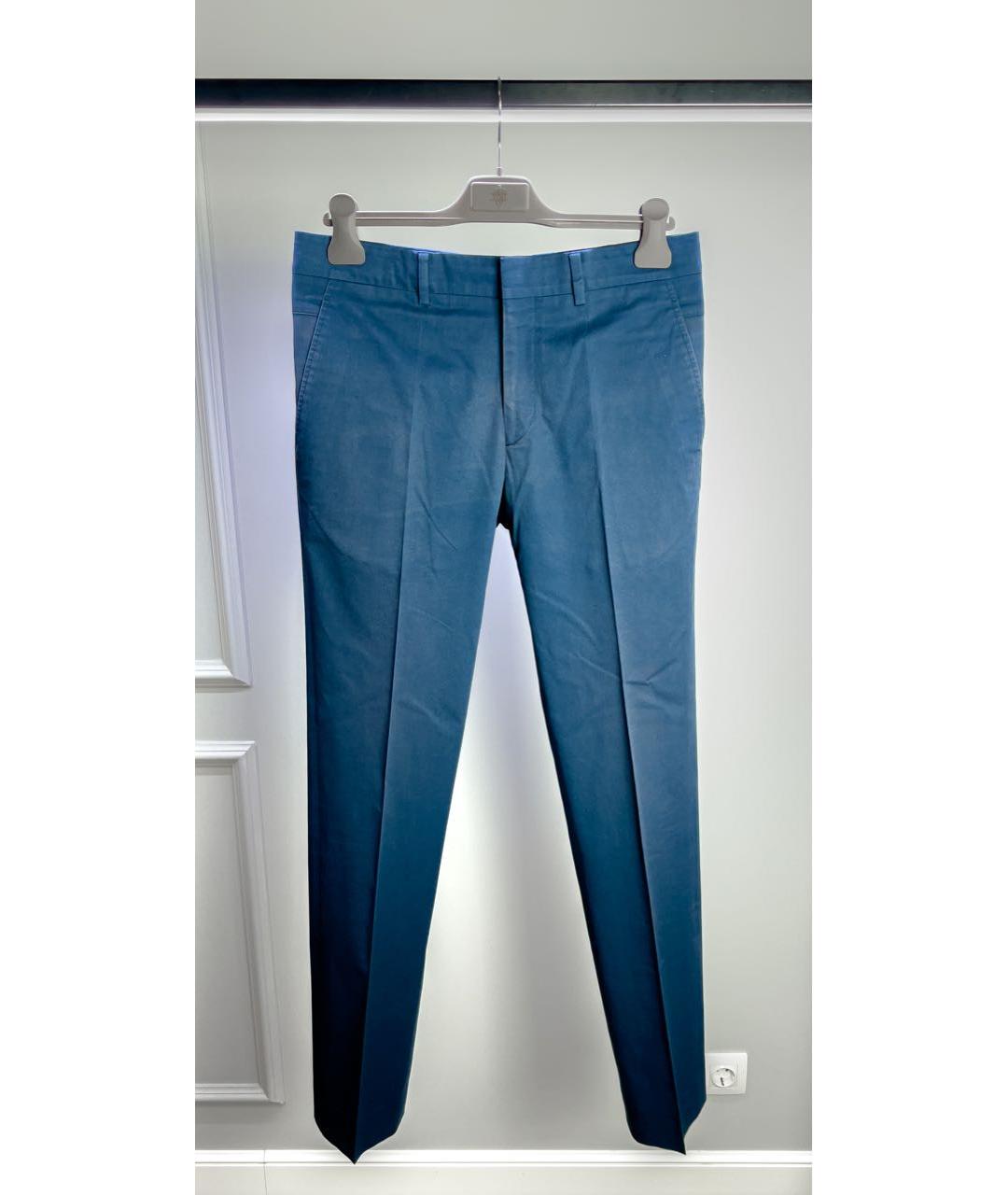 HERMES PRE-OWNED Темно-синие хлопковые брюки чинос, фото 6