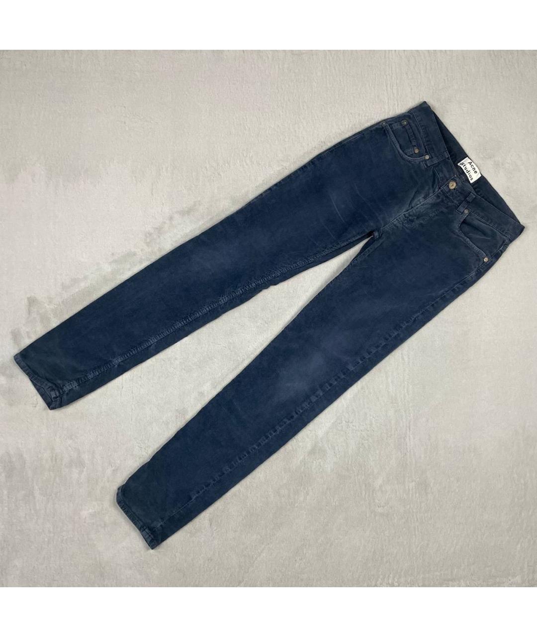 ACNE STUDIOS Темно-синие джинсы скинни, фото 8