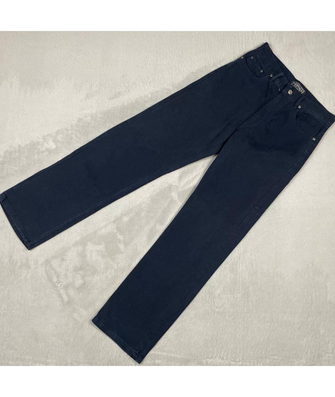 VERSACE JEANS COUTURE Темно-синие прямые джинсы, фото 9