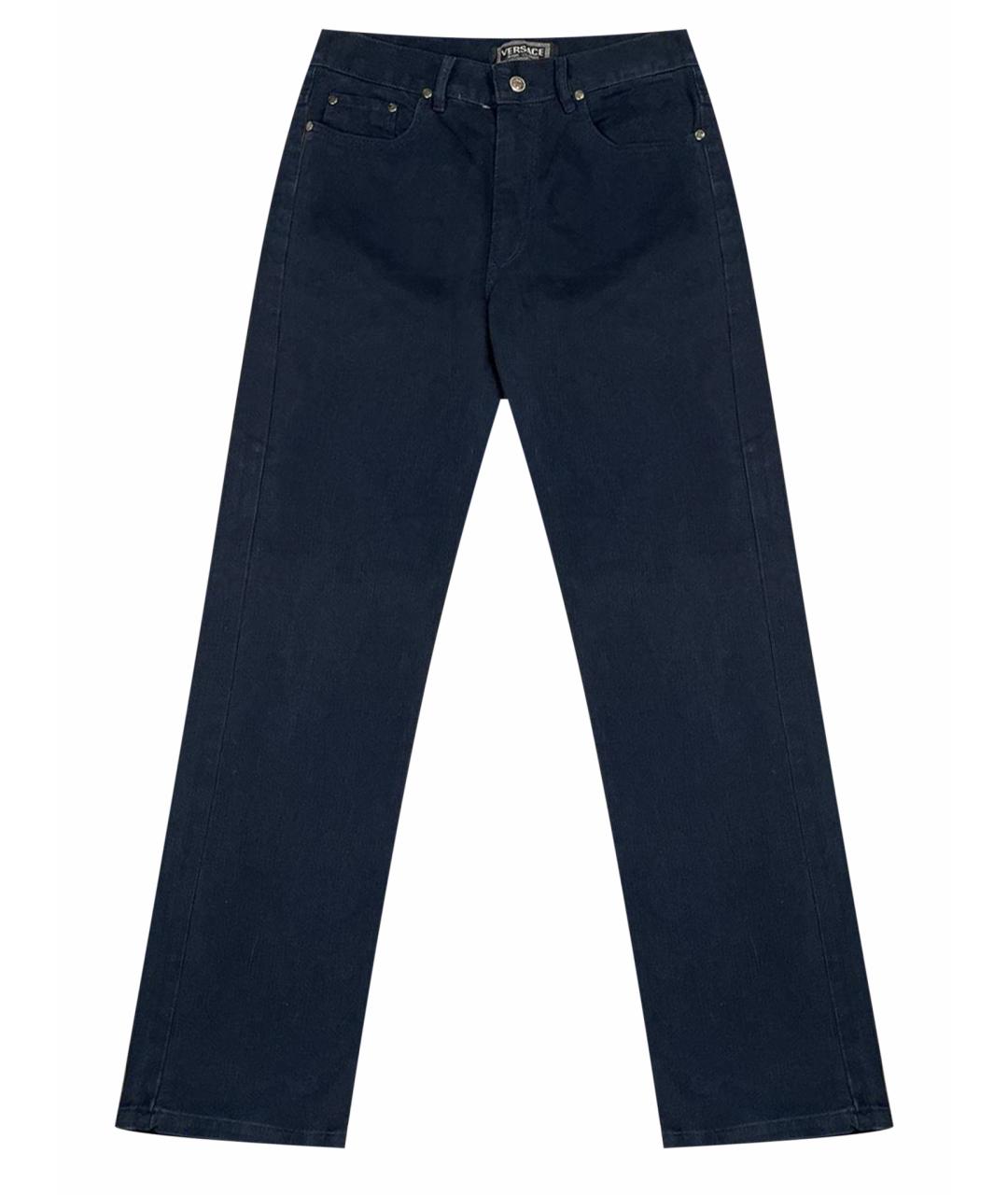 VERSACE JEANS COUTURE Темно-синие прямые джинсы, фото 1