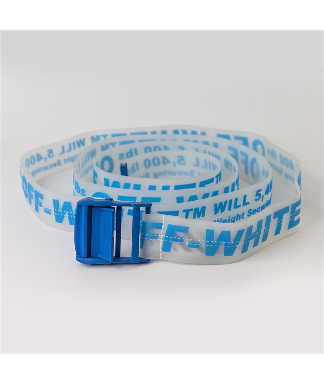OFF-WHITE Белый резиновый ремень, фото 5