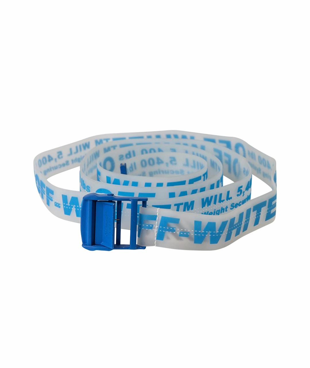 OFF-WHITE Белый резиновый ремень, фото 1