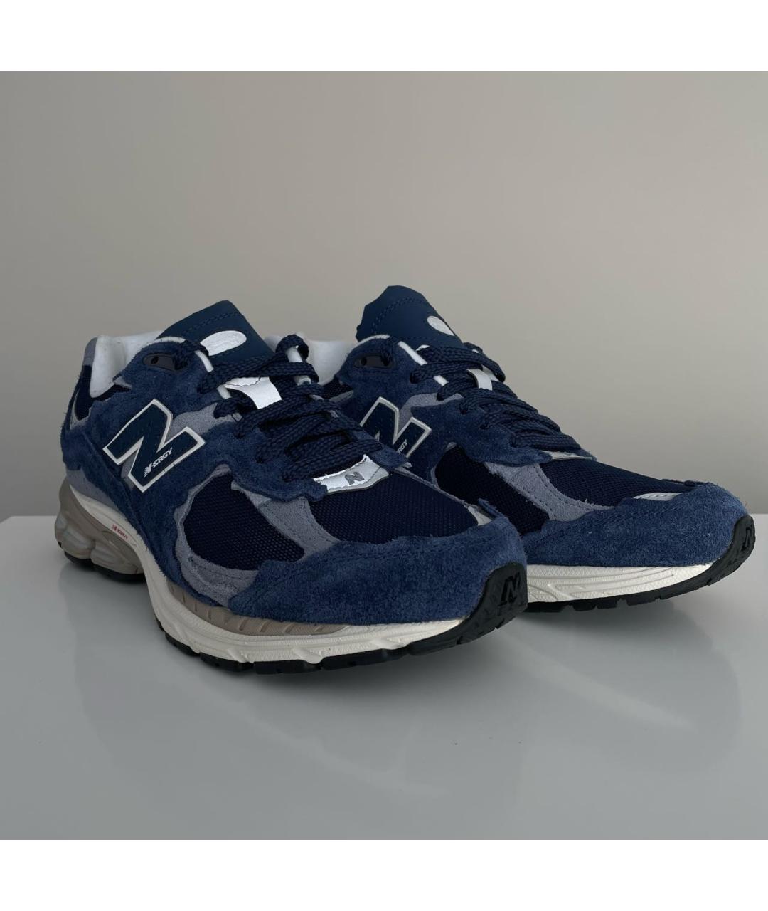 NEW BALANCE Темно-синие замшевые низкие кроссовки / кеды, фото 6