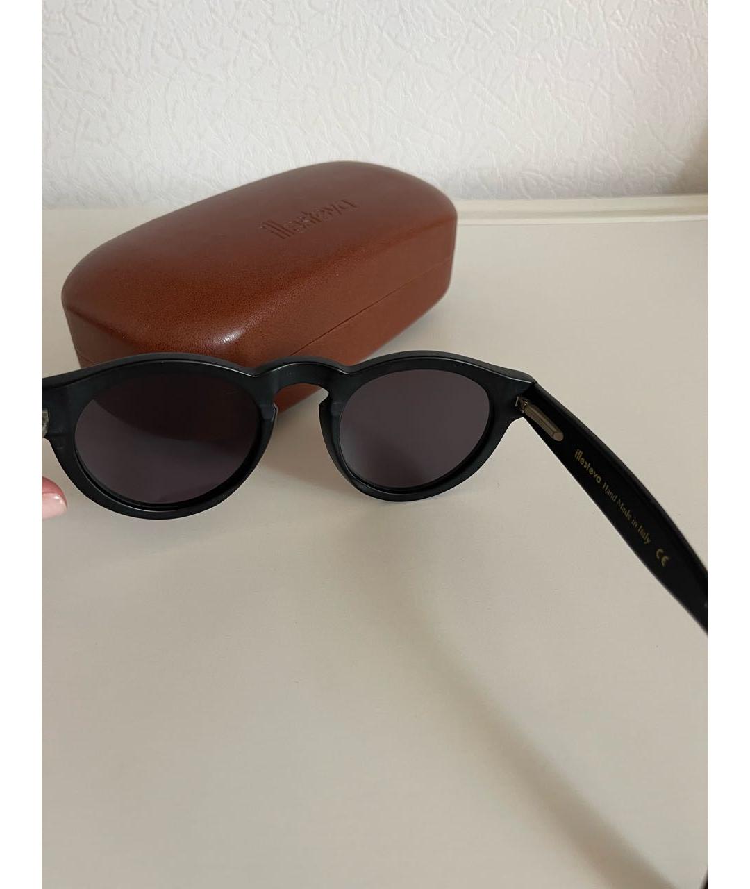 ILLESTEVA Черные пластиковые солнцезащитные очки, фото 5